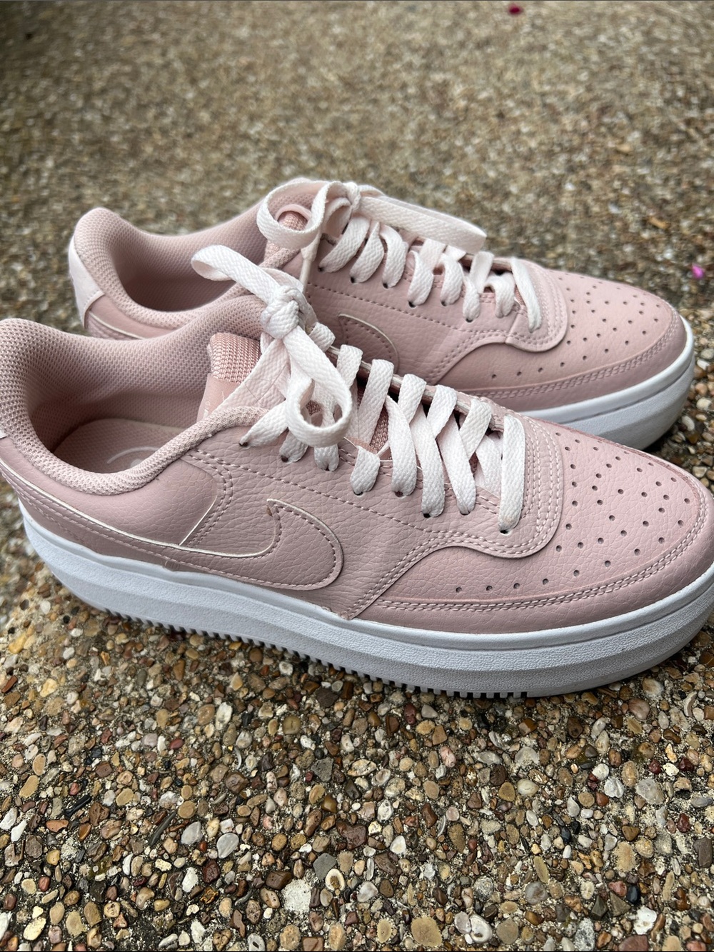 Nike Women's Light Pink Platform Sneakers